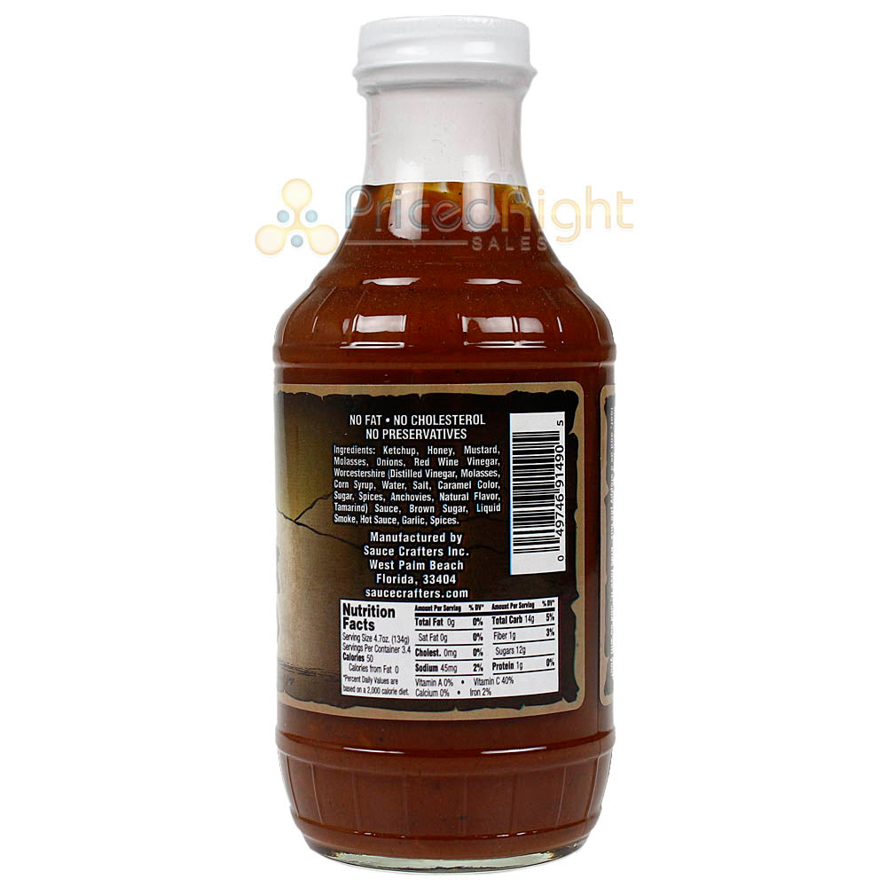 Sauce Crafters Saddle Blazin BBQ Sauce Sweet Smokey 19 Oz Bottle