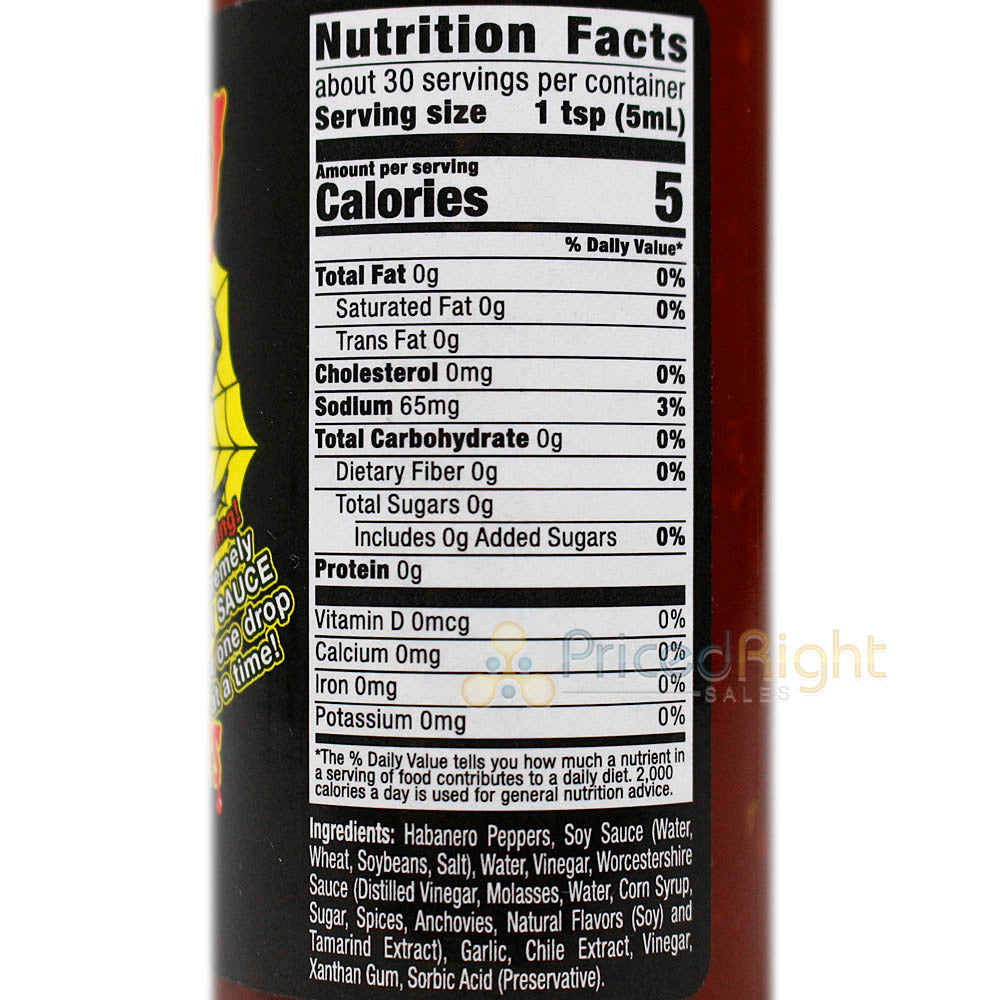 Sauce Crafters Widow No Survivors Hot Sauce Extreme Heat 5 Oz Bottle