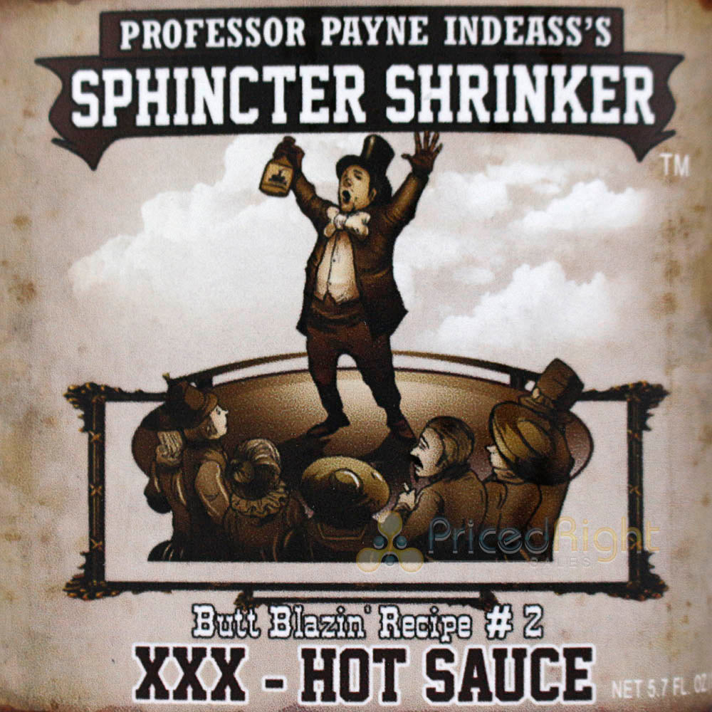 Sauce Crafters Professor Payne Indeass's Sphincter Shrinker Hot Sauce 5.7 Oz