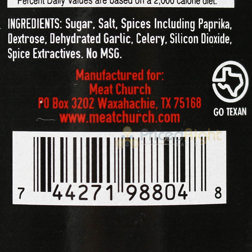 Meat Church The Gospel All Purpose BBQ Rub 14 oz. Bottle Southern Style 98804