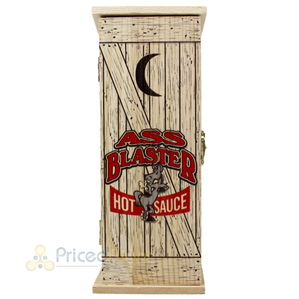 Ass Blaster Hot Sauce 5 oz Bottle Extremely Hot With Wooden Outhouse AB003