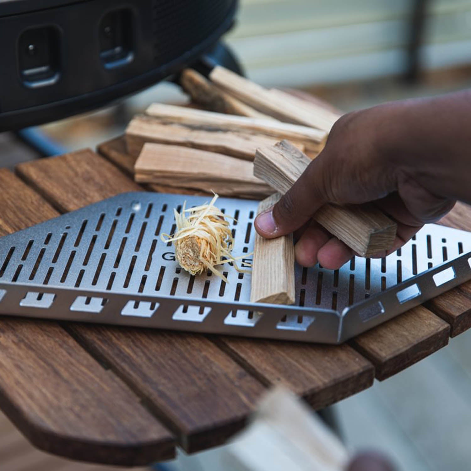 Gozney Dome Wood-Fire Rack Stainless Steel Perforated Platform For Circulation