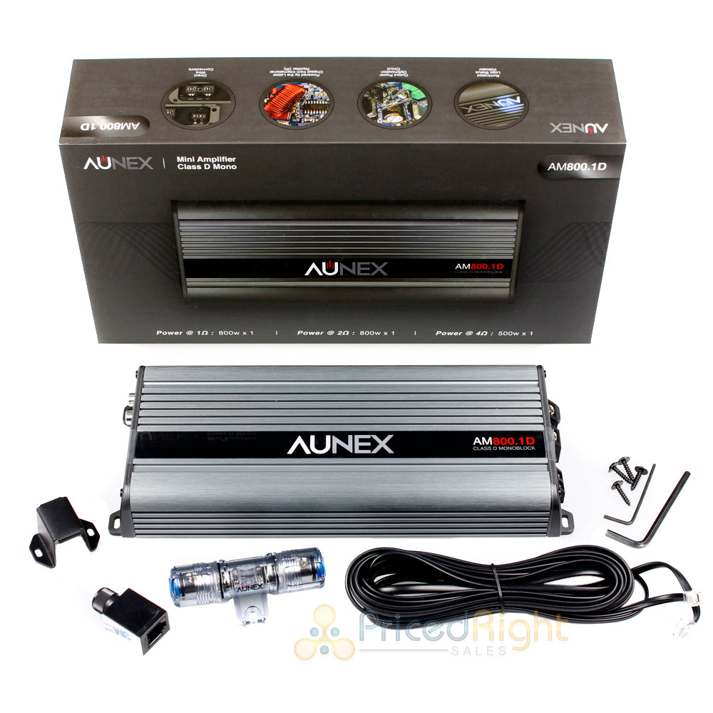 800W Monoblock Amplifier Class D Amp Mini Full Range Mono Aunex AM800.1D