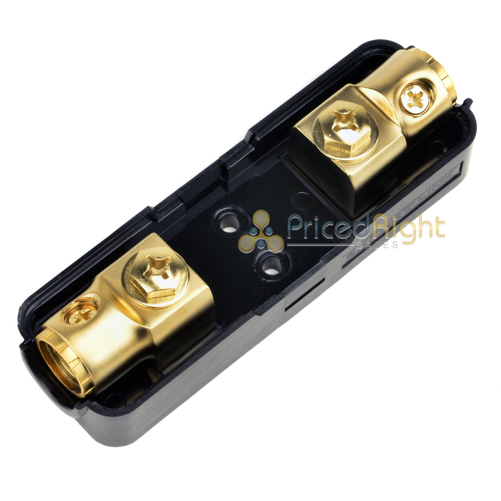 Gold Inline ANL Fuse Holder 0 2 Gauge Input & Output Adapters Xscorpion ANL02G