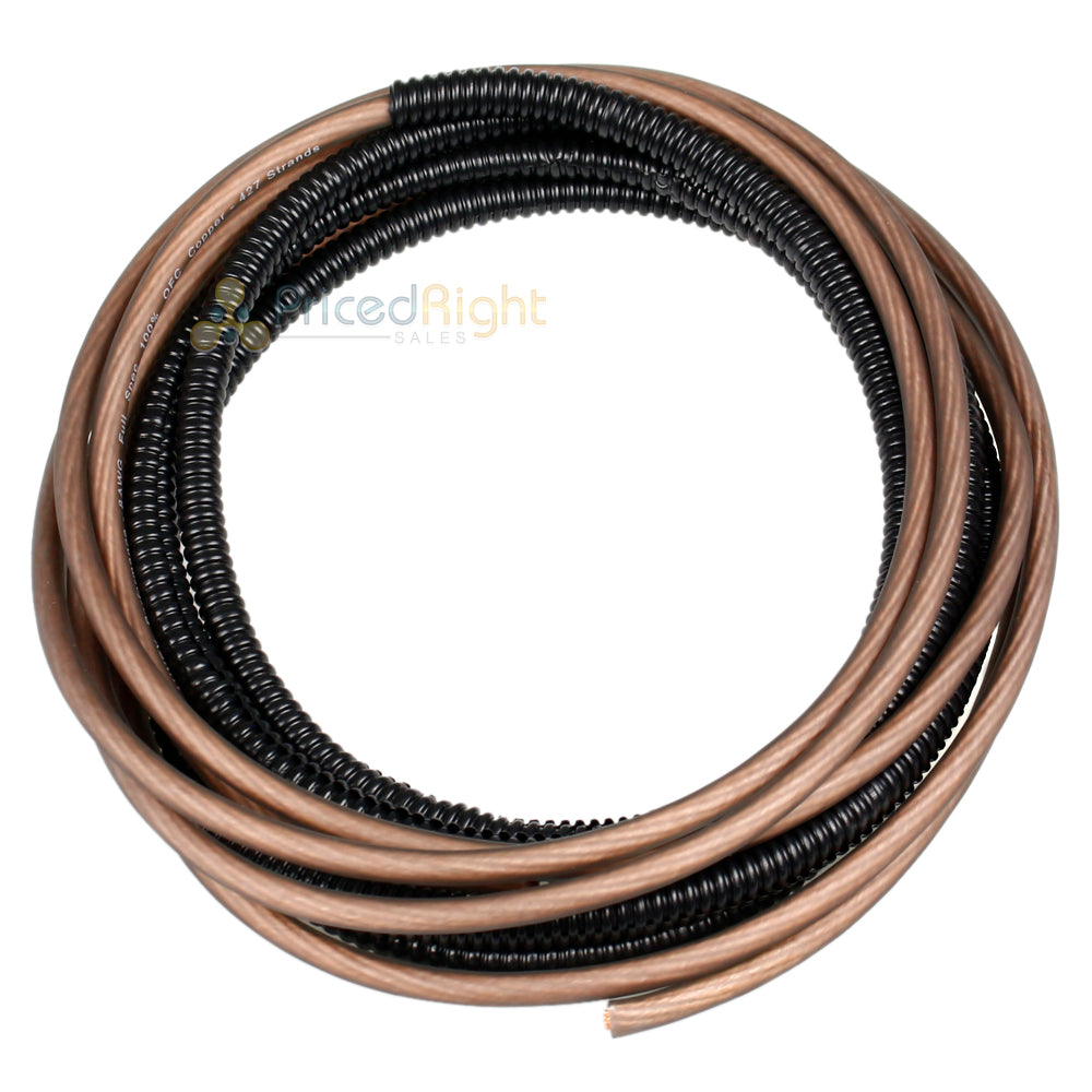 8 Gauge Amp Kit 100% OFC Copper Wire Complete Install Wiring Set AP-8K Aunex