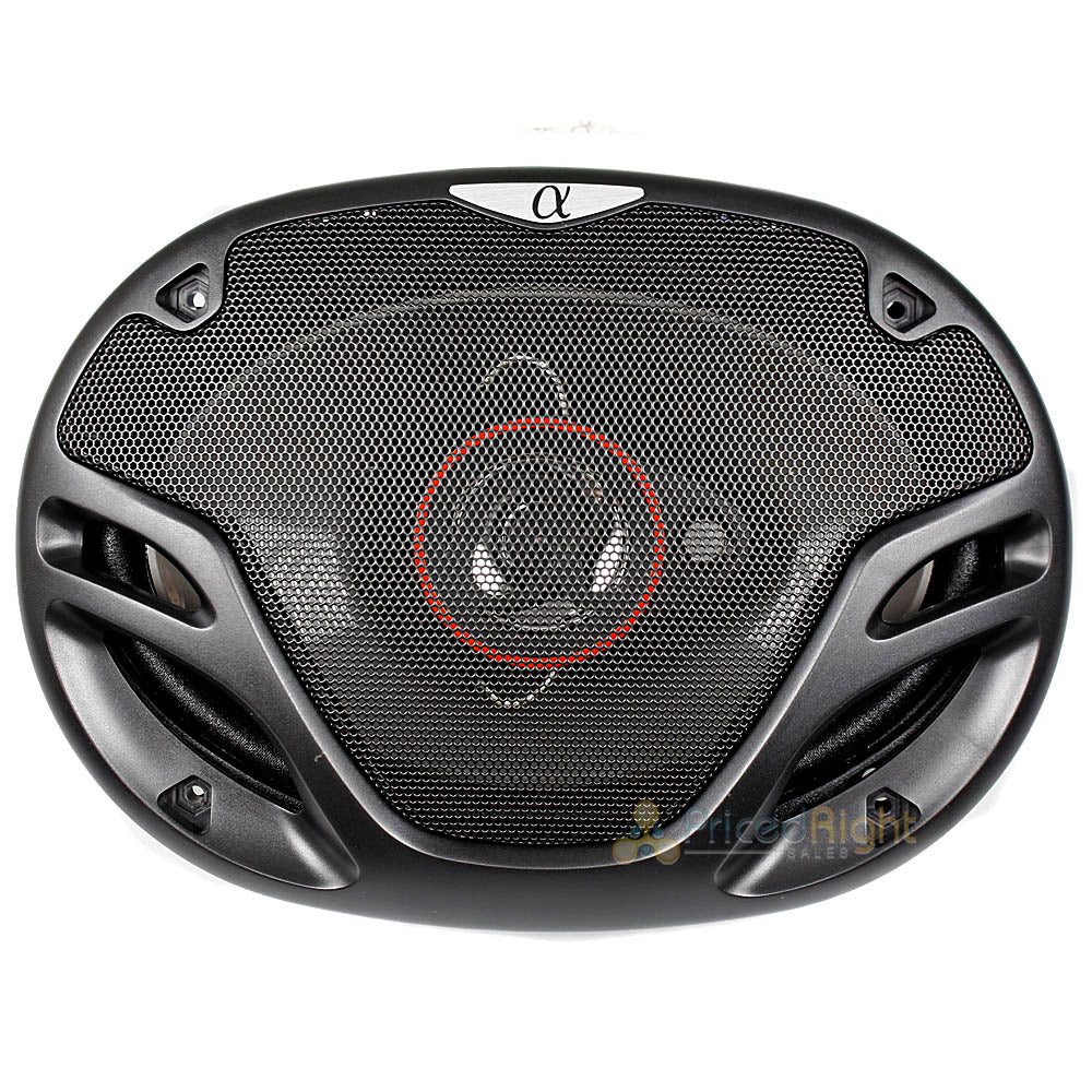 Alphasonik 6x9" 3 Way Full Range Speakers 500 Watts Power Max 4 Ohm AS29 Pair