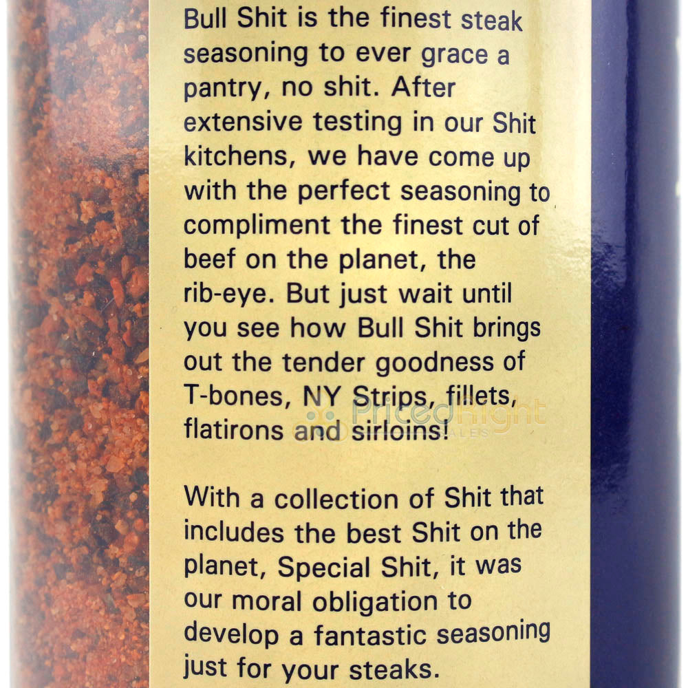 Big Cock Ranch 12 Oz Bull Shit Steak Seasoning All Purpose Gluten & Msg Free