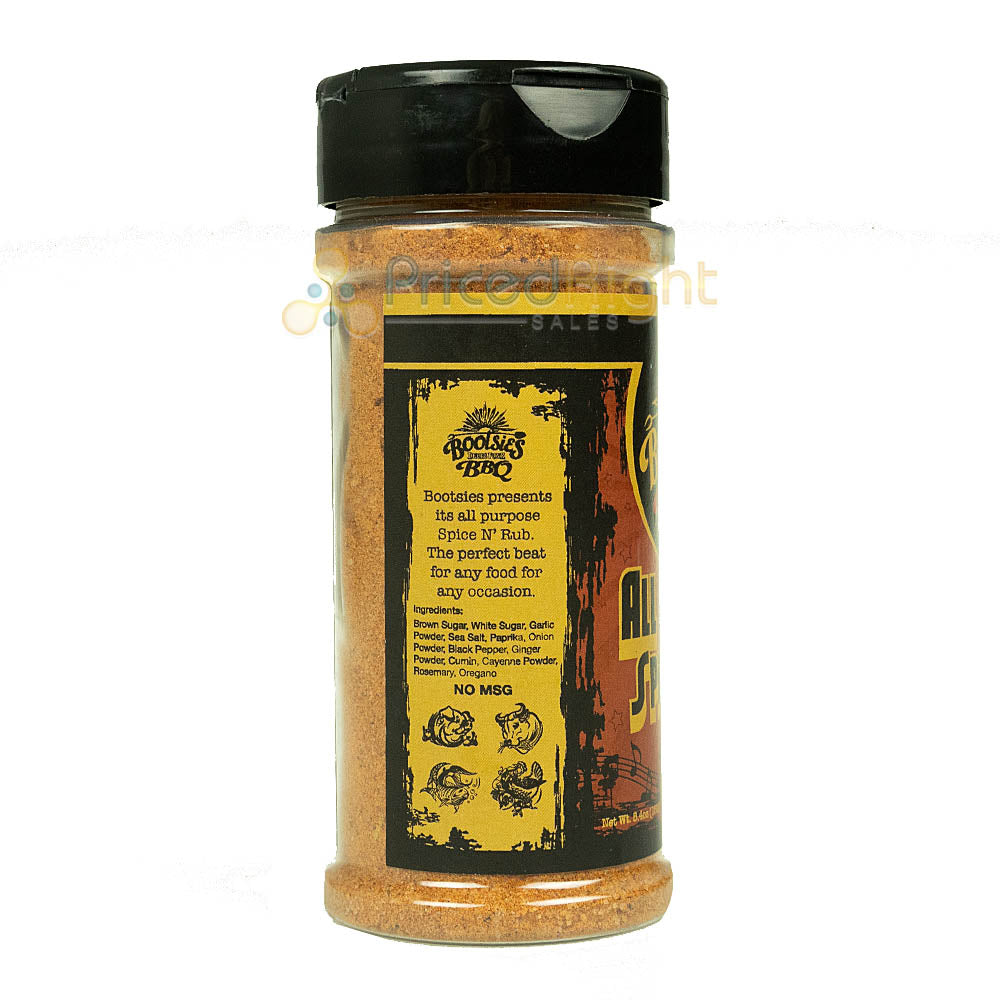 All Purpose Spice N Rub Seasoning Bootsies Delta Funk BBQ 8.4 Ounces No MSG