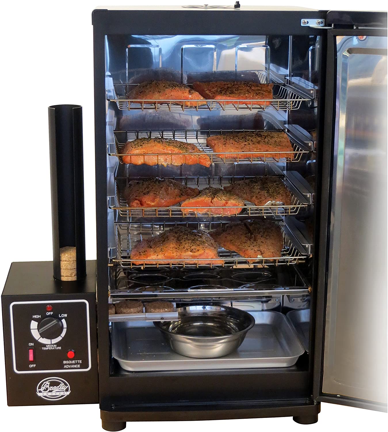 Bradley Smoker Original 4-Rack Electric Food Smoker Automatic Feed System BS611