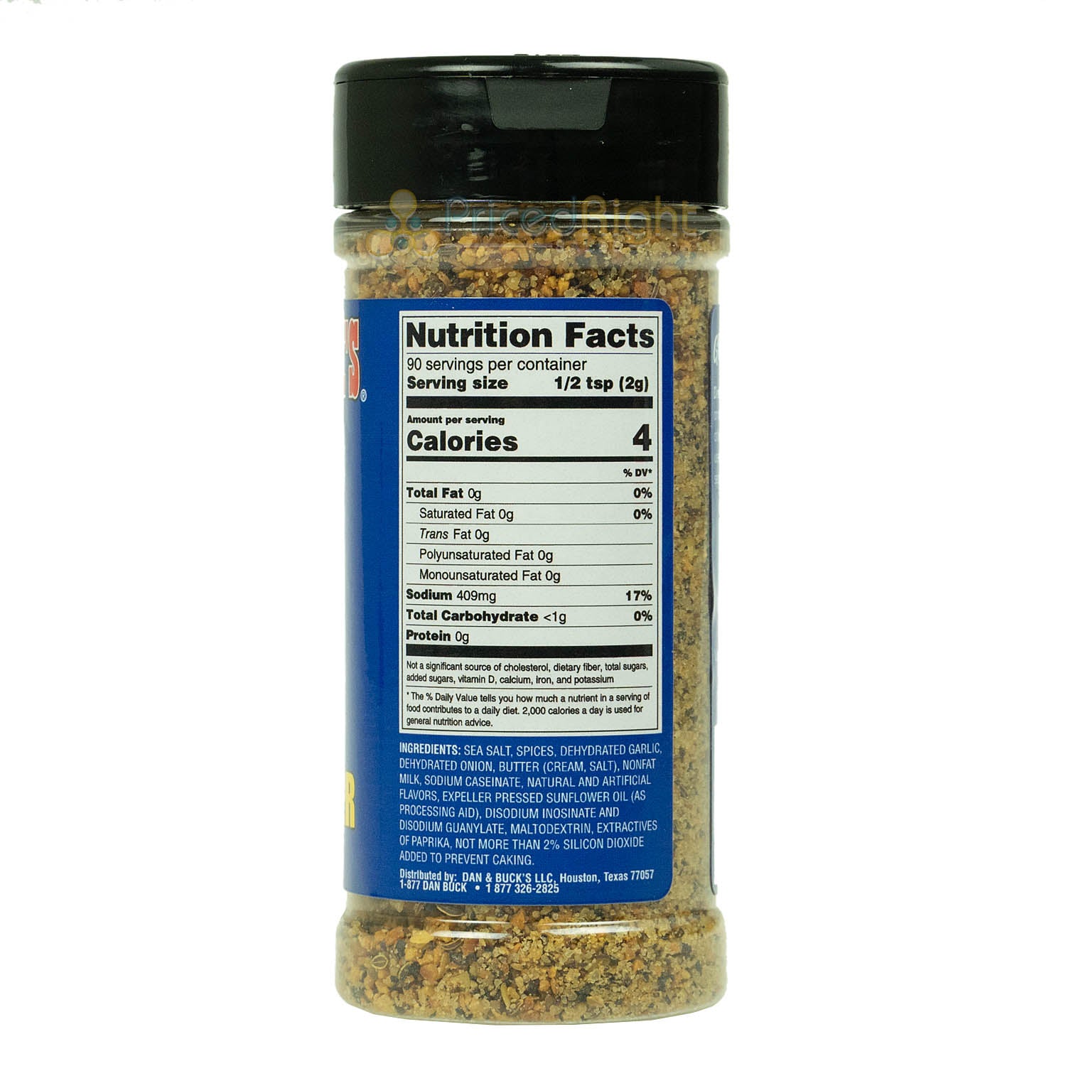 Dan & Buck's Prime Steak Butter Seasoning Dry Rub Beef W/ Garlic & Herbs 6 oz