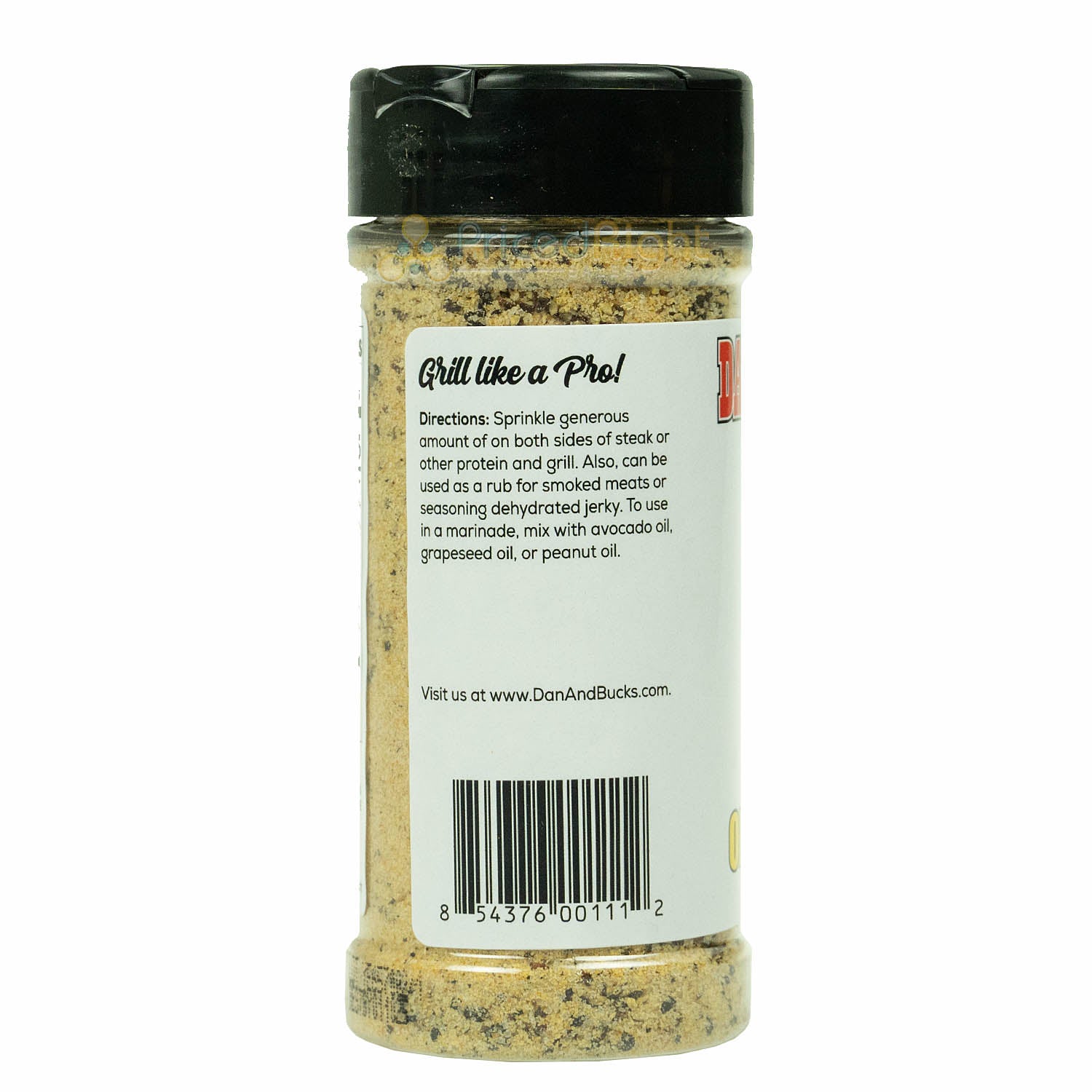 Dan & Buck's Hickory Onion Garlic Steak & Chicken Seasoning Rub & Marinade 6 oz