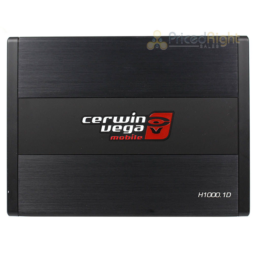 Cerwin Vega 1 Channel Monoblock Amplifier 1000W Max 1 Ohm HED Series H1000.1D