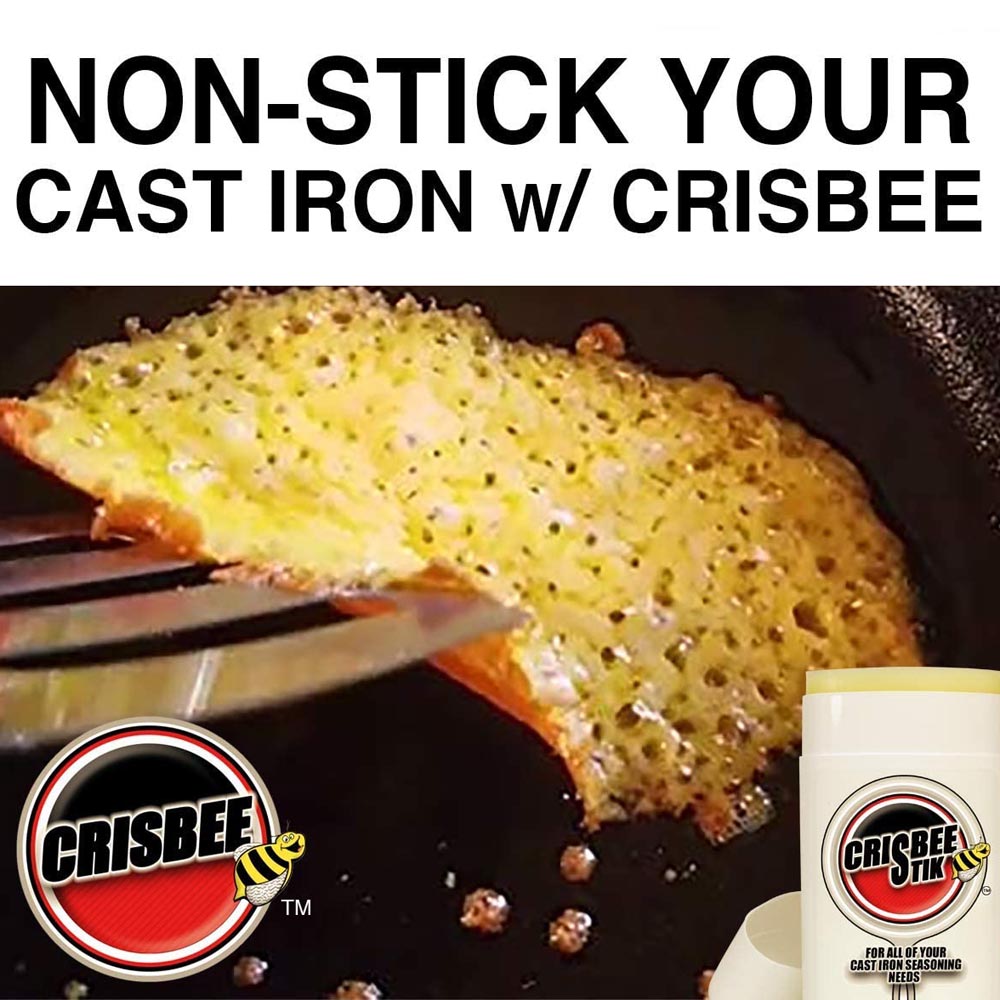 Crisbee Stik Cast Iron and Carbon Steel Seasoning 2.3 Oz Conditioner Non Stick