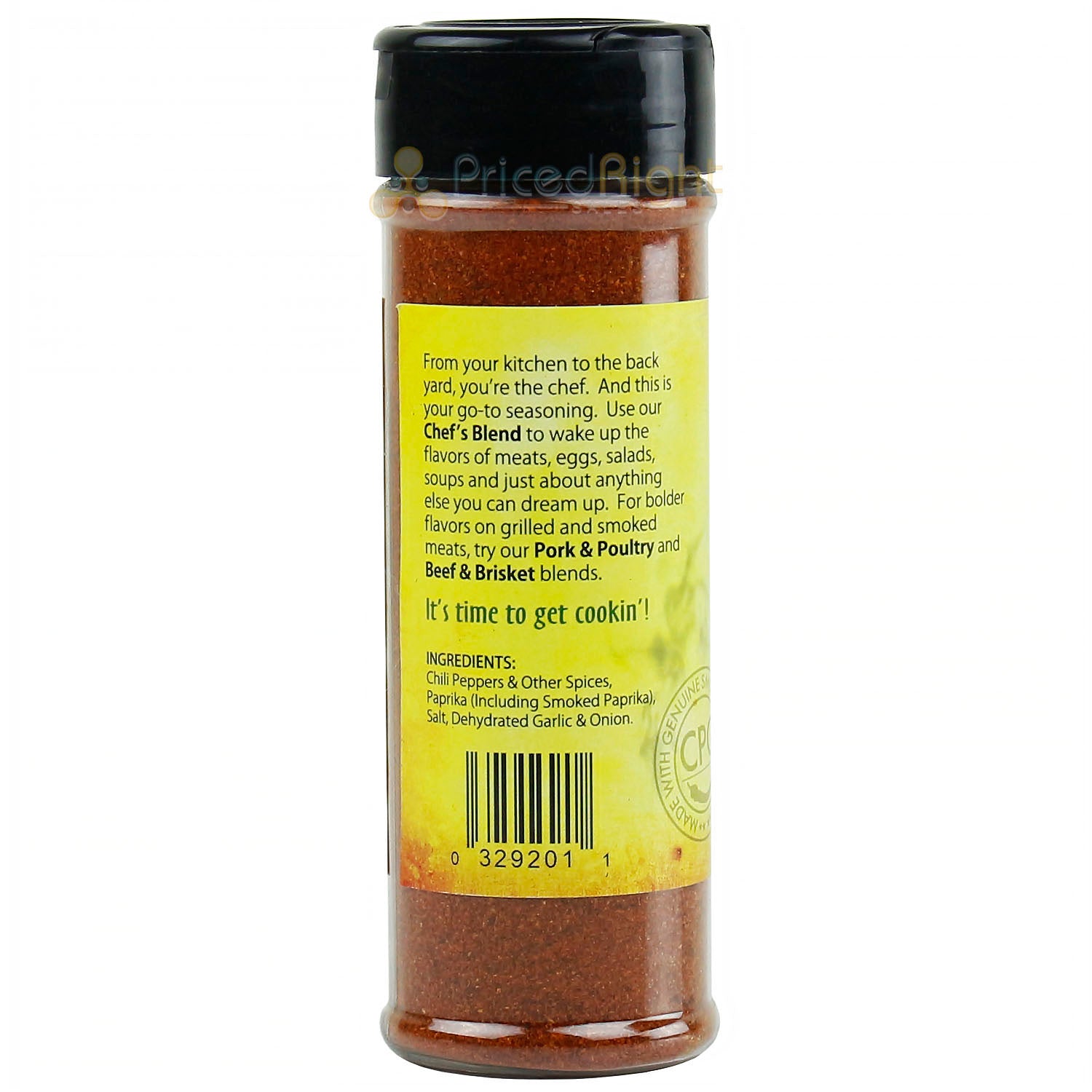 3.86 oz Pepper Company Chef's Blend Seasoning Genuine Smoked Cowhorn Peppers