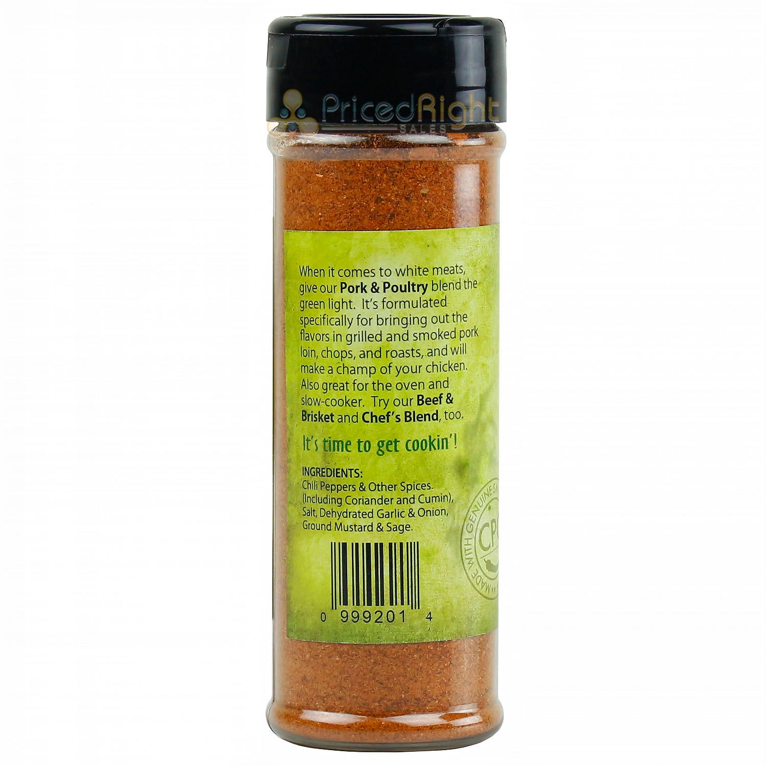 2.83 oz Pepper Company Pork & Poultry Seasoning Genuine Smoked Cowhorn Peppers