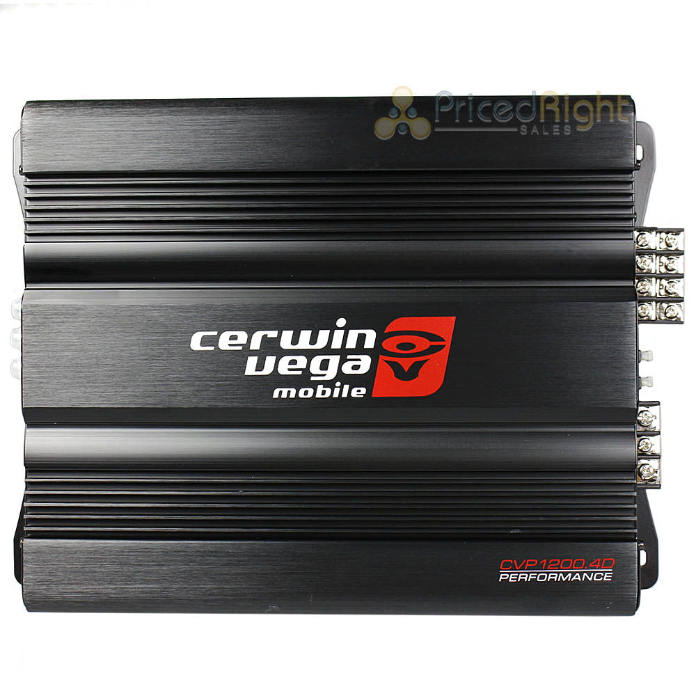 Cerwin Vega 4 Channel 1200W Bridgeable Amplifier Class D CVP Series CVP1200.4D