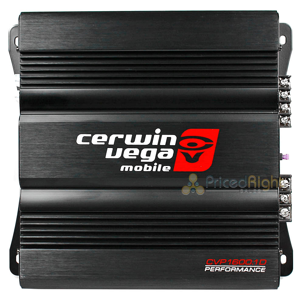 Cerwin Vega Monoblock 1 Channel Amplifier 1600 Watts Max 2 Ohm Stable CVP1600.1D