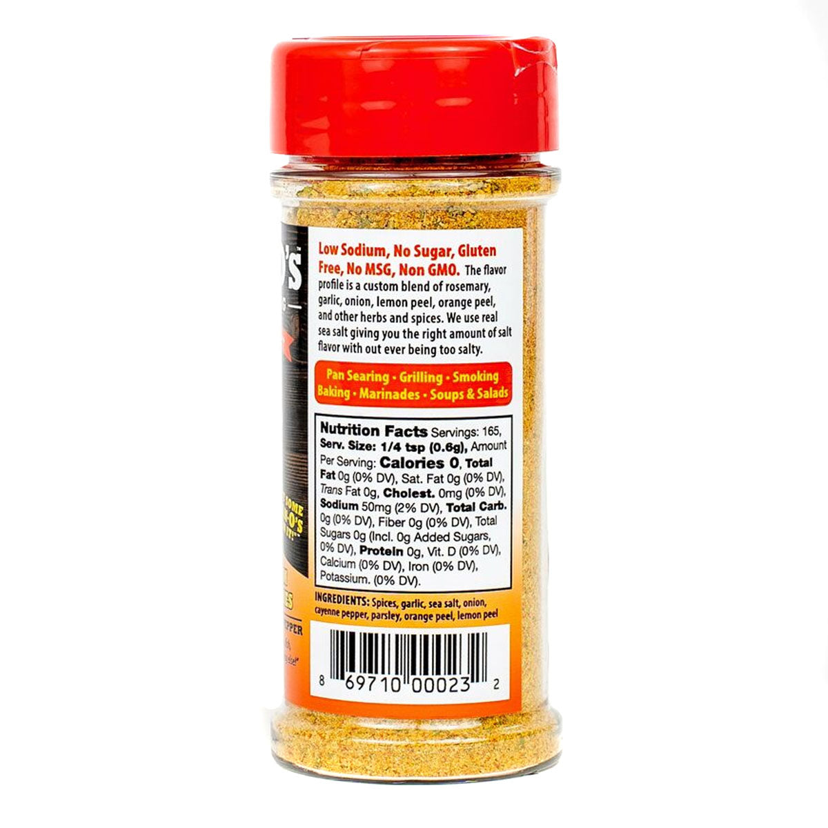 Dan-O's Spicy Original Low Sodium Seasoning 3.5 Oz Bottle Gluten Free No MSG