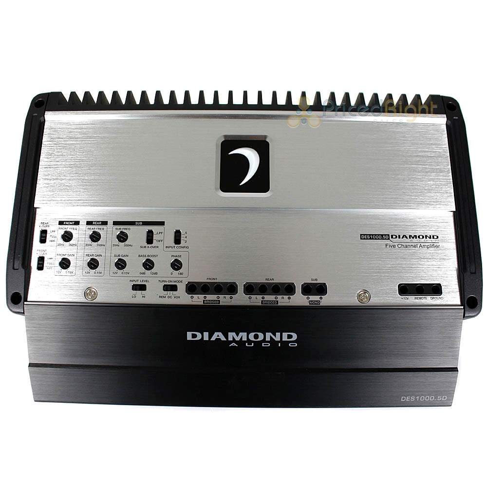 Diamond Audio 5 Channel Digital Amplifier 1000W Max 2 Ohm DES Series DES1000.5D