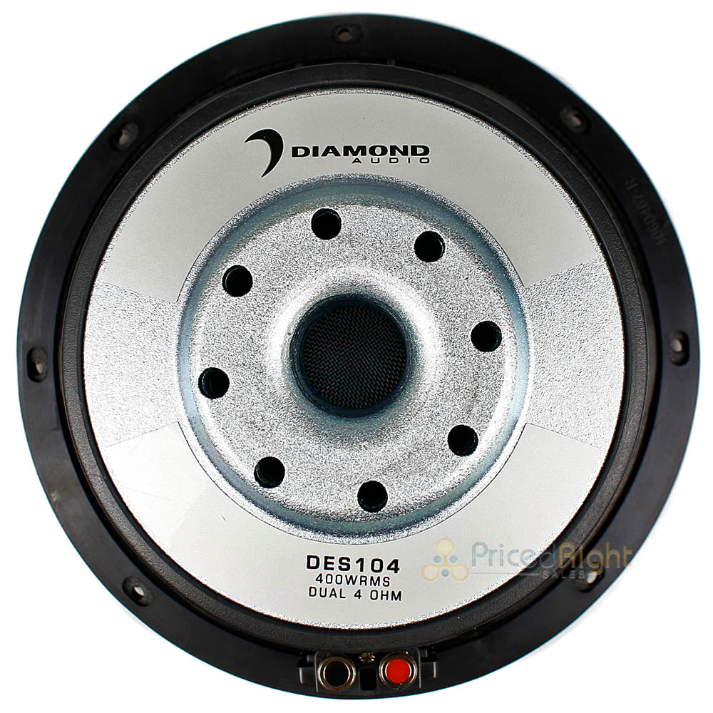 Diamond Audio 10" Elite Series Subwoofer 800 Watts Max Power 4 Ohm DES104 Single