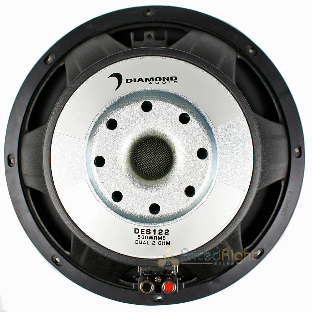 Diamond Audio 12" Elite Series Subwoofer 1000 Watt Max Power 2 Ohm DES122 Single