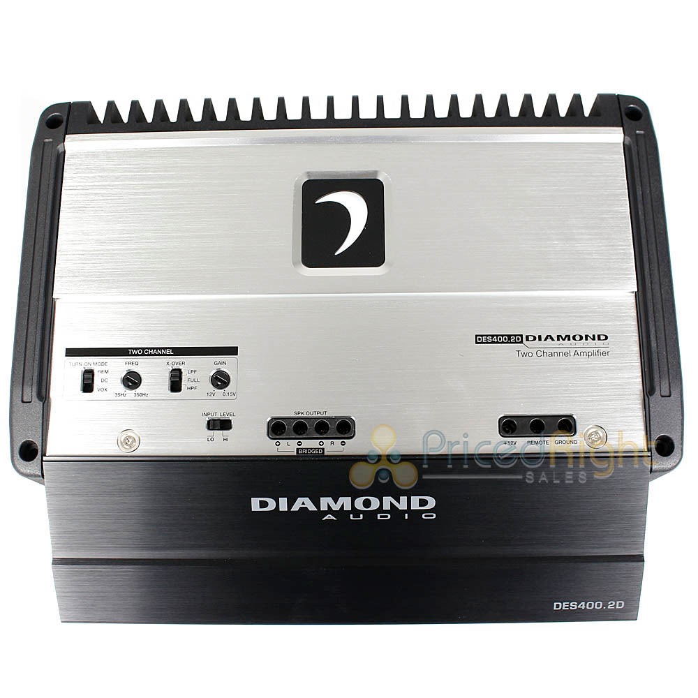 Diamond Audio 2 Channel Full Range Digital Amplifier 400W RMS Class DES400.2D