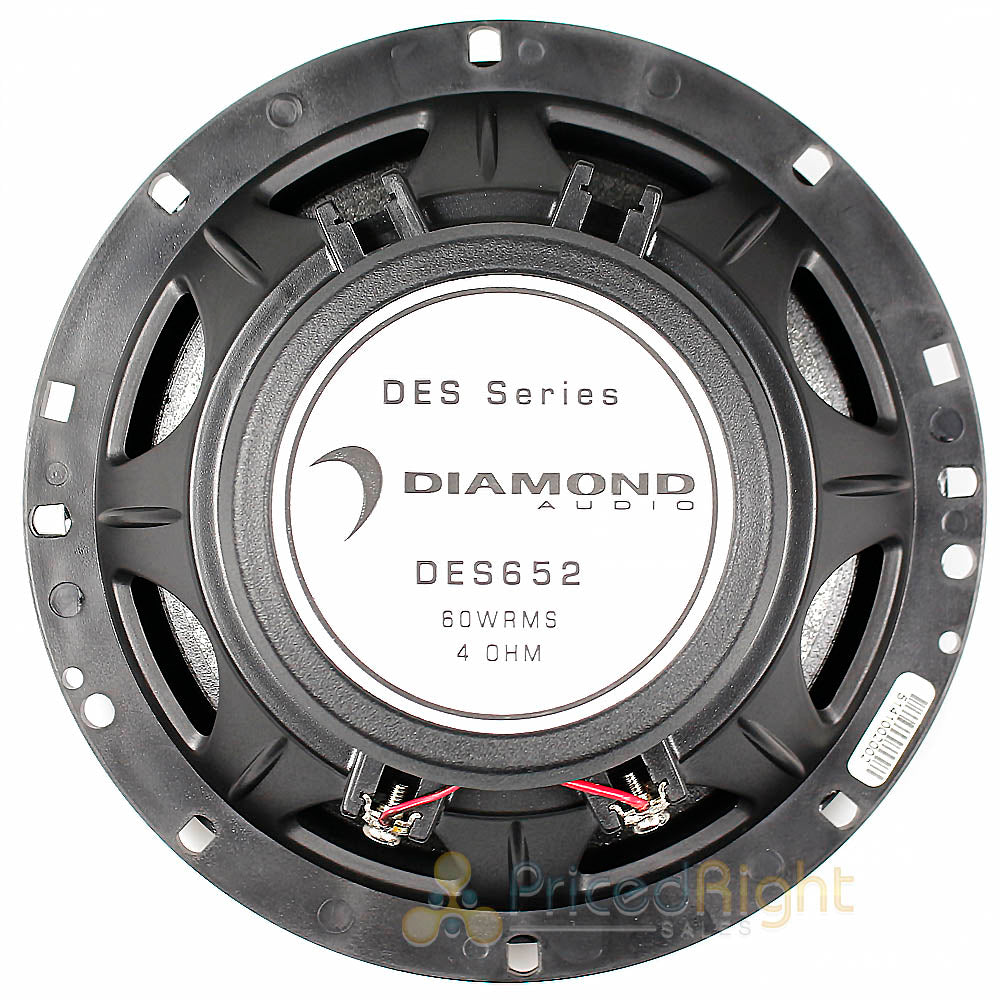 Diamond Audio 6.5" Coaxial Speaker System 120 Watts Max 4 Ohm DES Series DES652