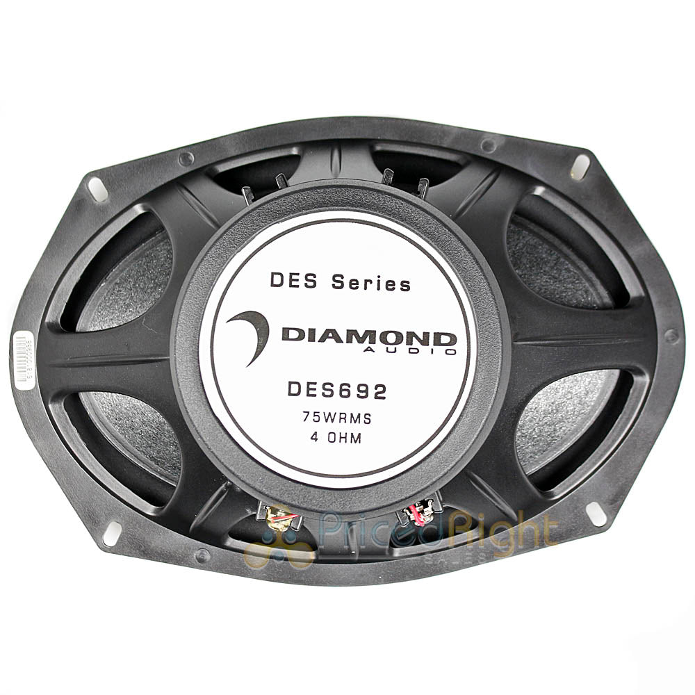 Diamond Audio 6x9" Coaxial Speakers 150 Watts Max Ohm 4 DES Series DES692 Pair