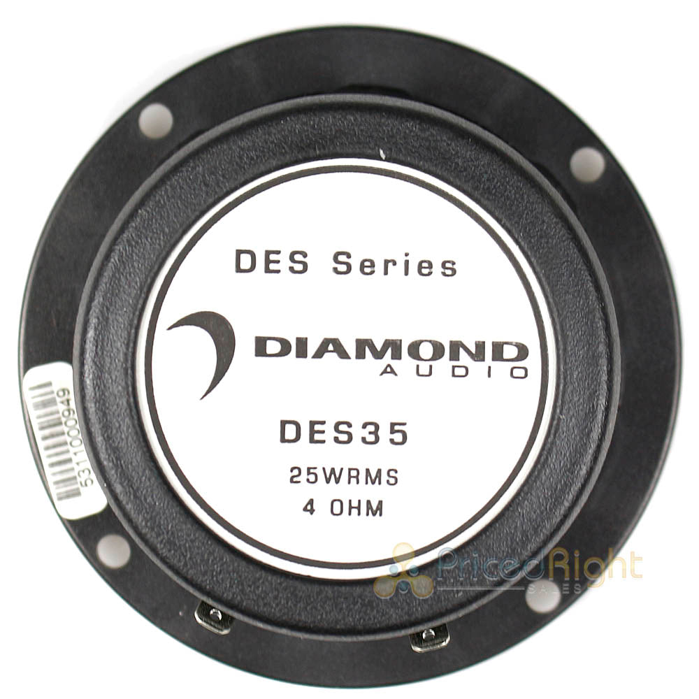 Diamond Elite 6.5" 3 Way Component System 3.5" Mid 140 Watts Max 4 Ohm DES365C