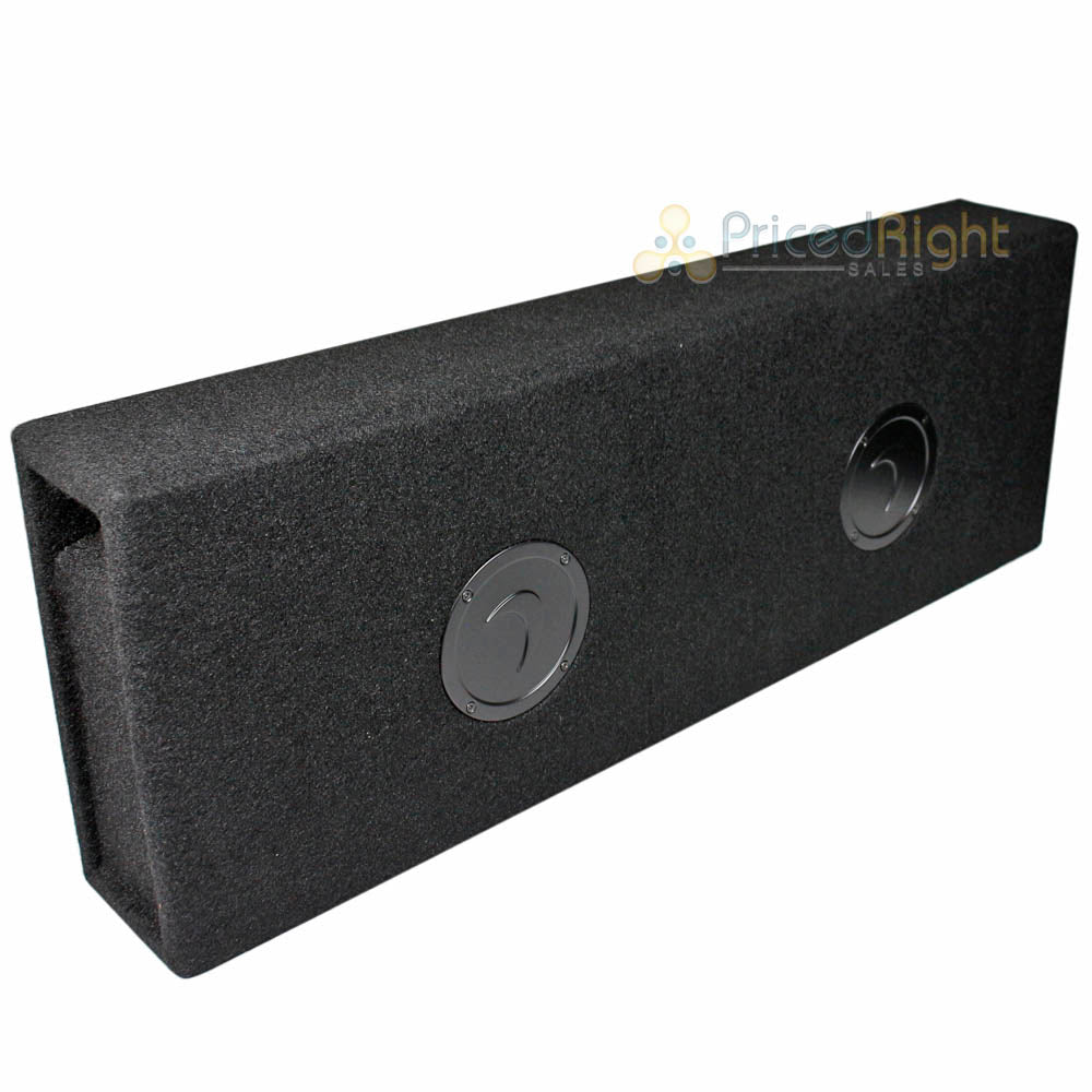 Diamond Audio Dual 8" MicroBox Enclosure Slot Vent Sub Box 1000W Max DESMB8D