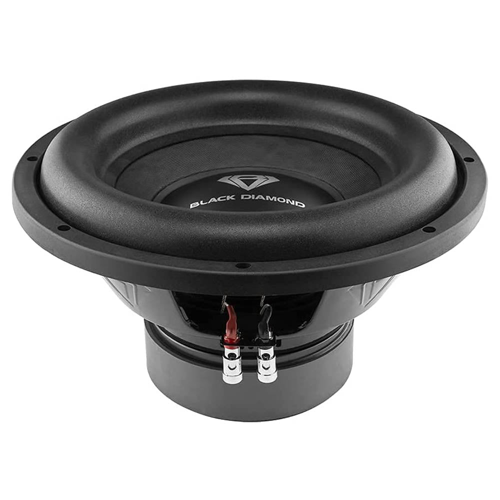 Black Diamond 12" Subwoofer 1200 Watts Dual 2 Ohm Car Audio DIA-R12D2 Single