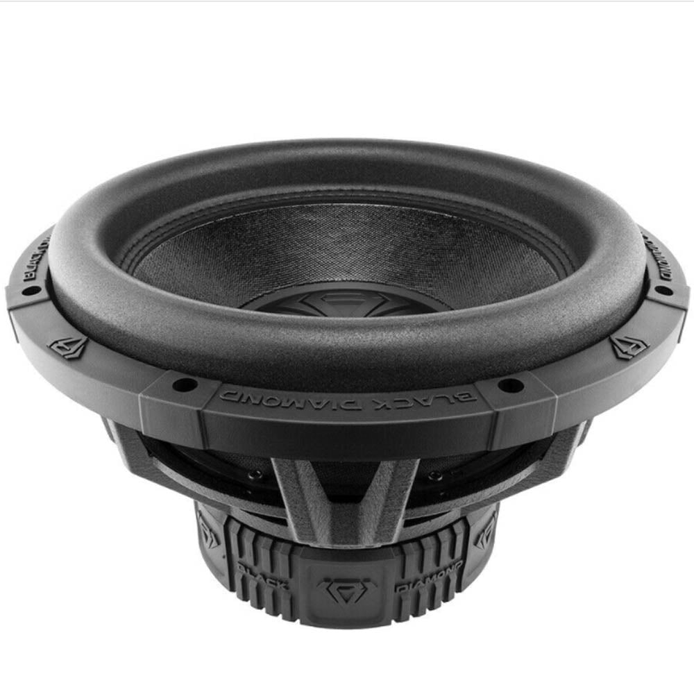 Black Diamond 12" Subwoofer Dual 4 Ohm 2000W Max Car Audio DIA-T12.4D Single