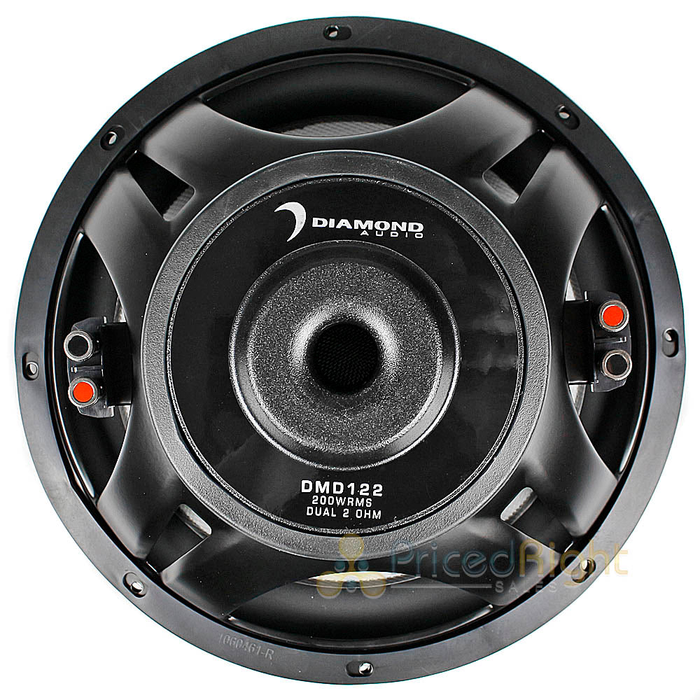 Diamond Audio 12" Subwoofer 400 Watts Max Dual 2 Ohm DMD Series DMD122 Single