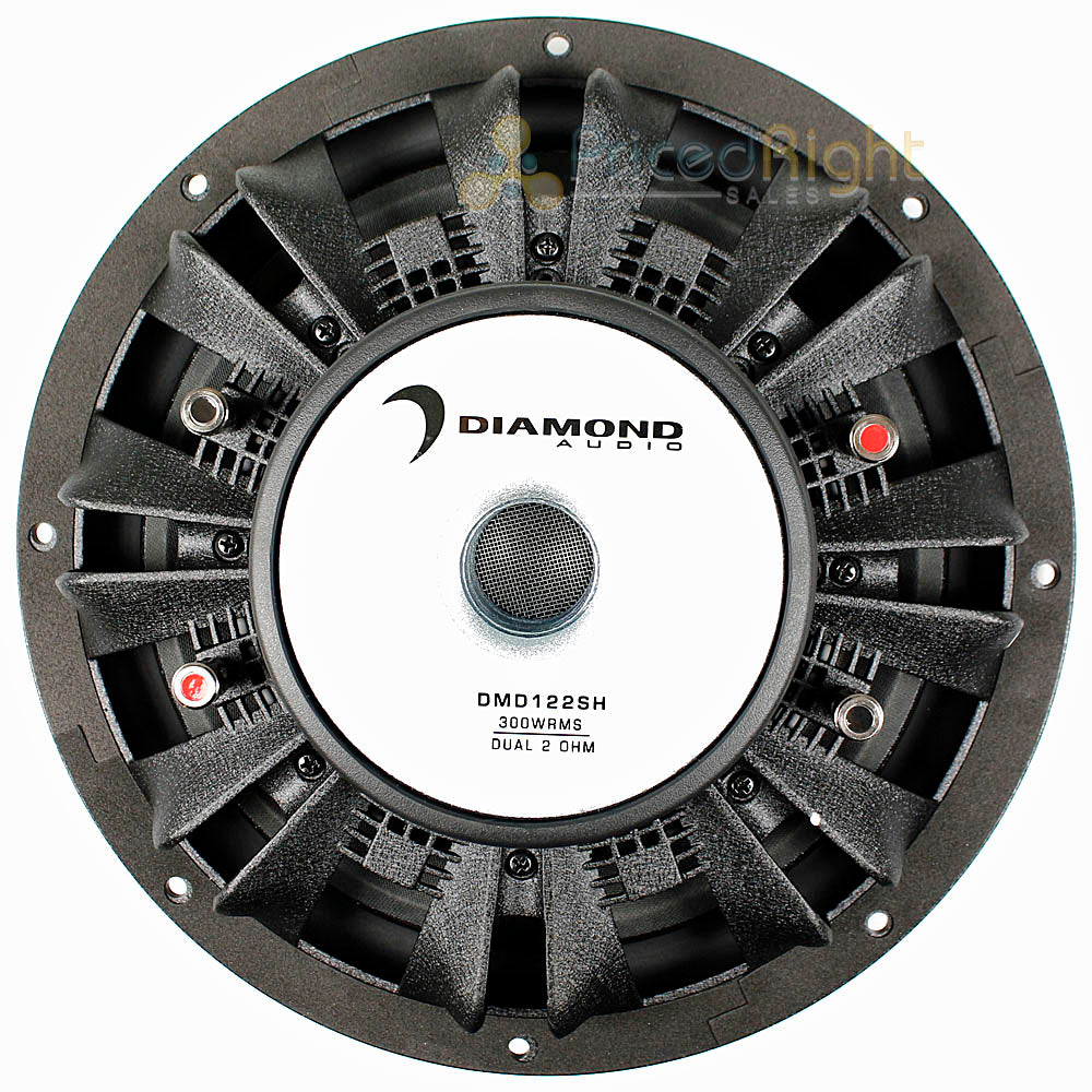 Diamond Audio 12" Shallow Mount Subwoofer 600 Watts Max 2 Ohm DMD122SH Single