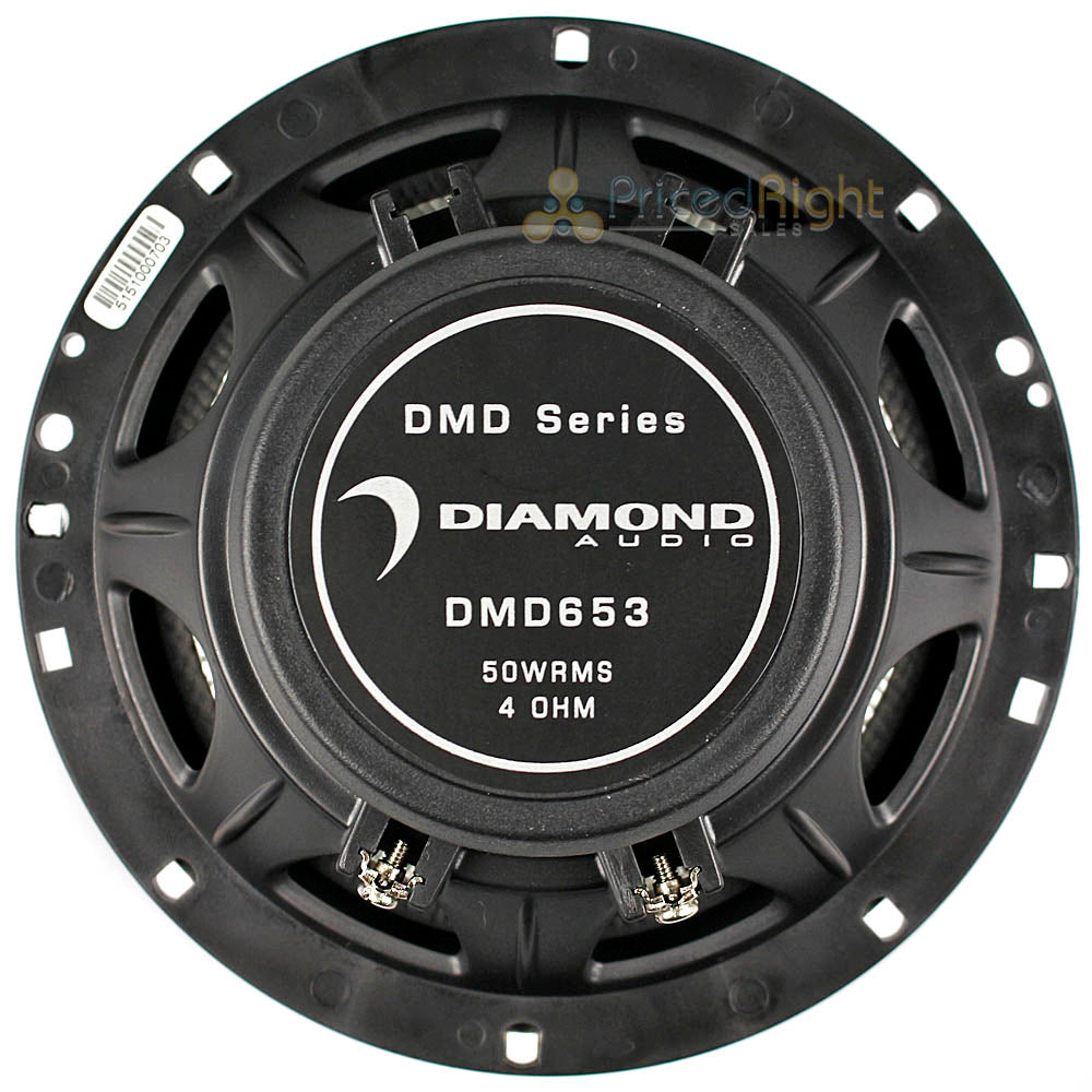 Diamond DMD Series 6.5" 3-way Coaxial Speakers 100W Max Power 4 Ohm Pair DMD653