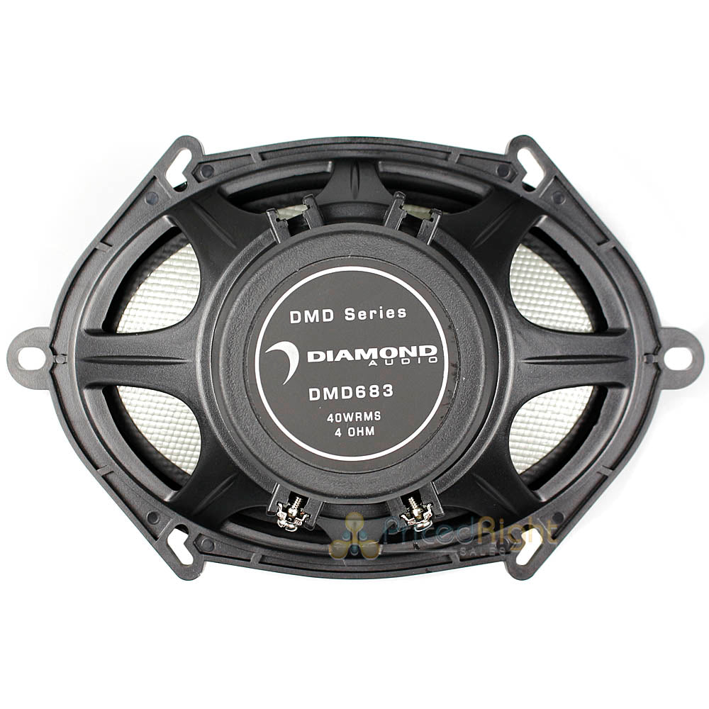 Diamond Audio 6x8" 3 Way Coaxial Speakers 80 Watts Max 4 Ohm DMD Series DMD683