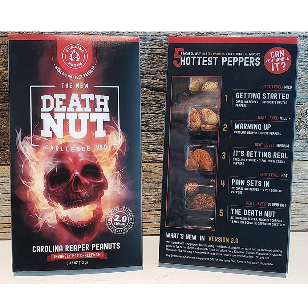 Blazing Foods Death Nut Challenge V2.0 Carolina Reaper Peanuts DNC-V2