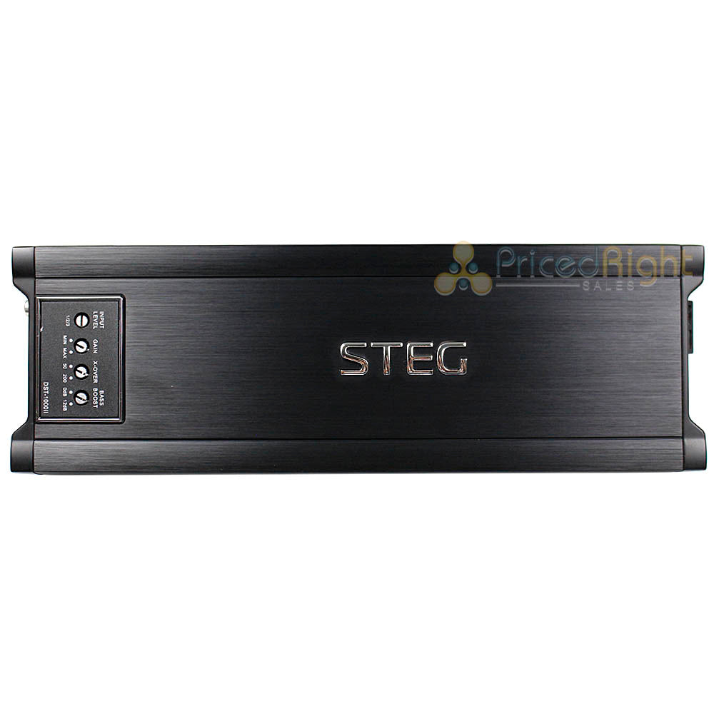 STEG 1 Channel Monoblock Amplifier 1000 Watts Max Competition Series DST1000DII