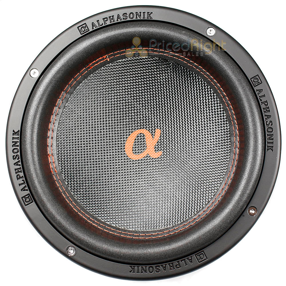 Alphasonik 10" Subwoofer 2100 Watts Max Dual 4 Ohm Dynamis 500 Series DSW510