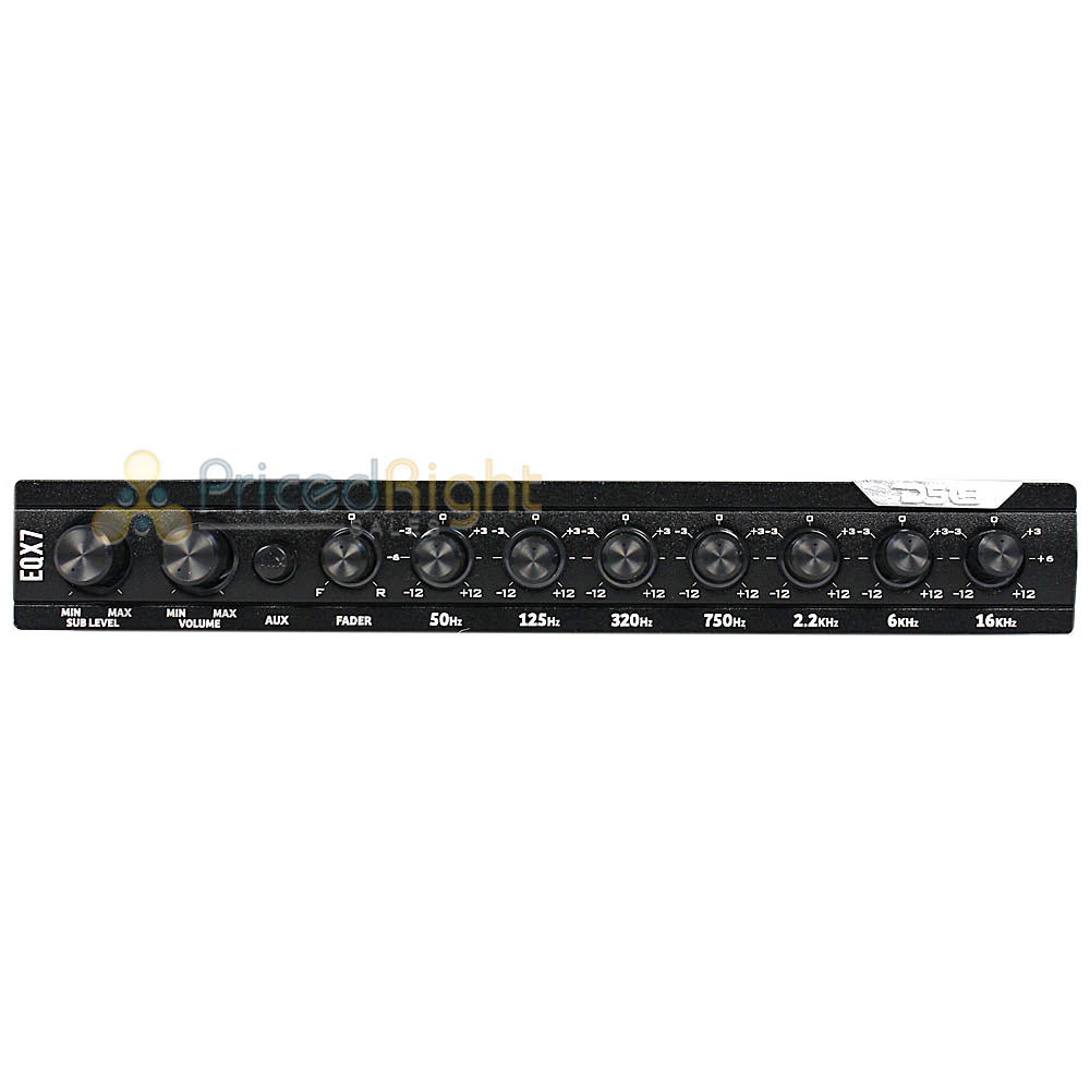 DS18 7 Band Equalizer Subwoofer Control with High Level Input Auto Turn on EQX7