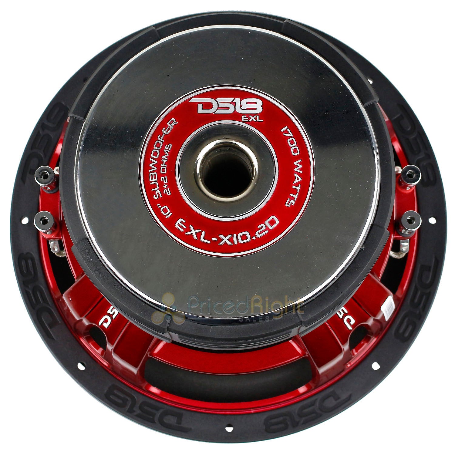 10" Subwoofer Dual 2 Ohm 1700 Watts Max Power Bass Sub Audio EXL-X10.2D DS18