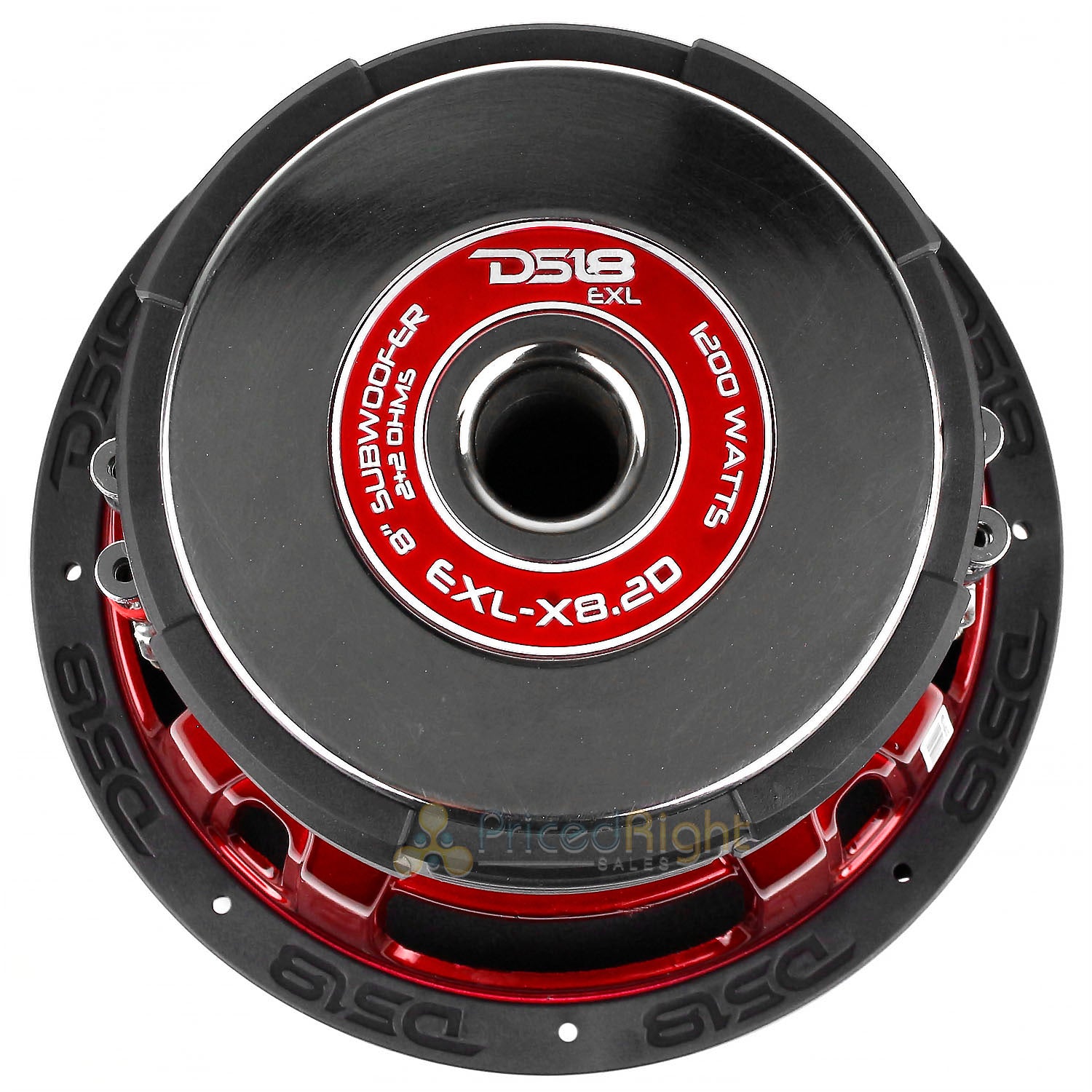 8" Subwoofer Dual 2 Ohm 1200 Watts Max Power Bass Sub Car Audio EXL-X8.2D DS18