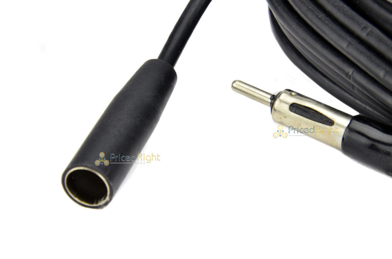 Xscorpion 18' Auto Antenna Extension Cable Male Female Car Adapter AM FM EXT-18