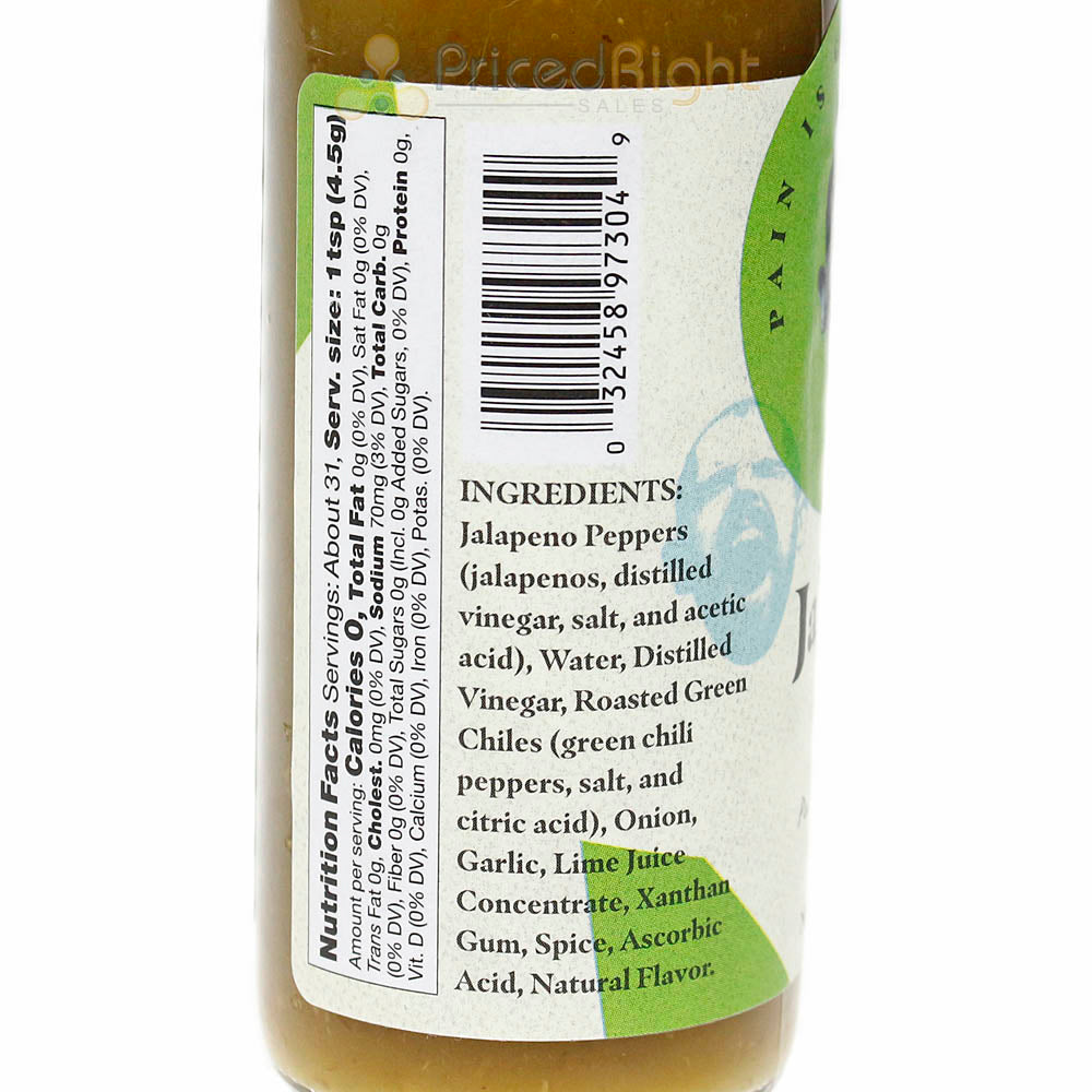 Pain is Good Jalapeno Pepper Table hot Sauce Kansas City Chief Approved 5 oz.