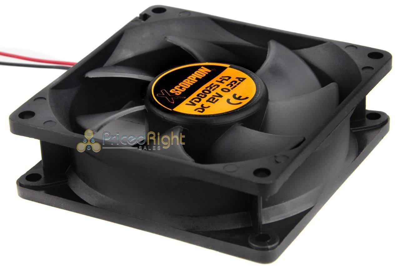 12V Thin Square Plastic Electric 3" x 1" Slim Rotary Cooling Fan FAN3 Xscorpion