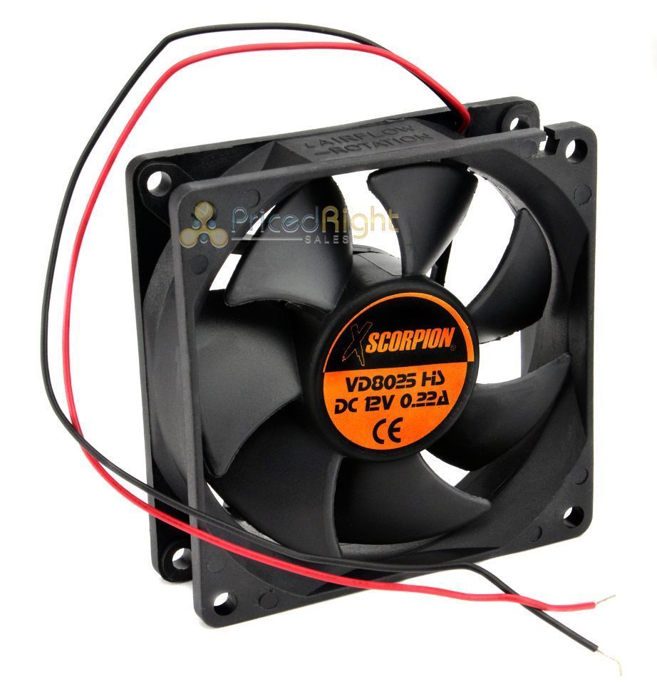 12V Thin Square Plastic Electric 3" x 1" Slim Rotary Cooling Fan FAN3 Xscorpion