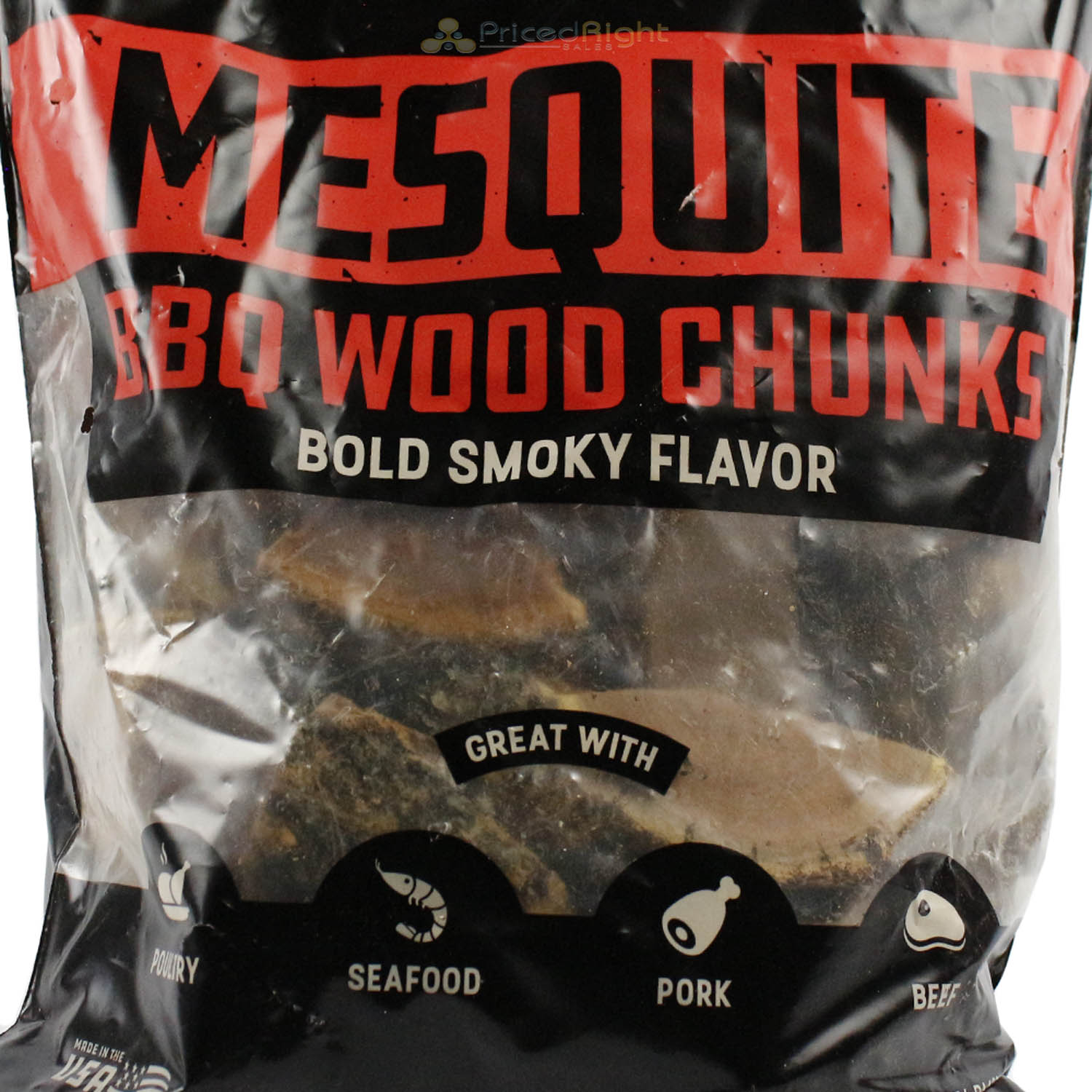 Bear Mountain BBQ Mesquite 100% All Natural Hardwood Chunks Bold Smoky Flavor