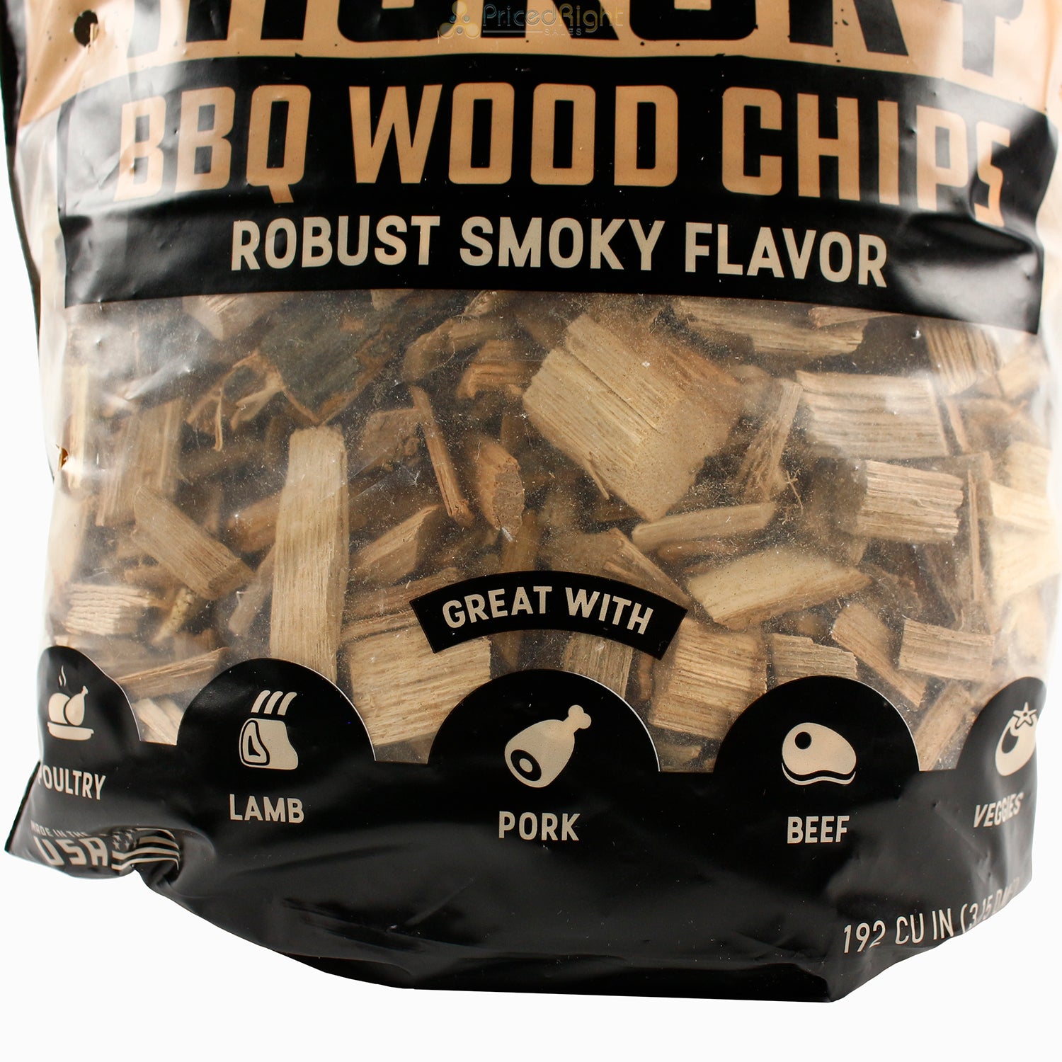 Bear Mountain BBQ Hickory Natural Hardwood Chips Robust Smoky Flavor for Meats