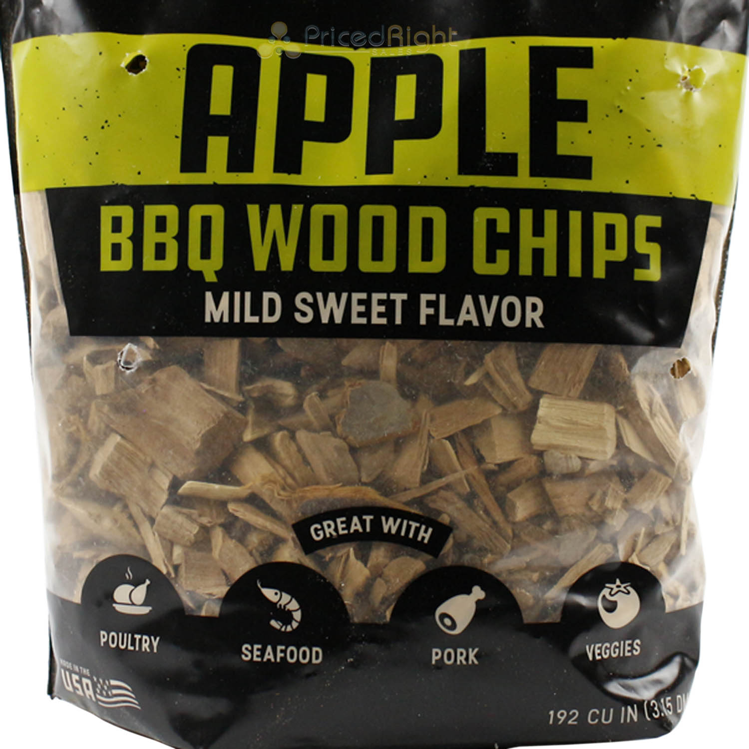 Bear Mountain BBQ Apple 100% All Natural Hardwood Chips Mild Sweet Smoky Flavor