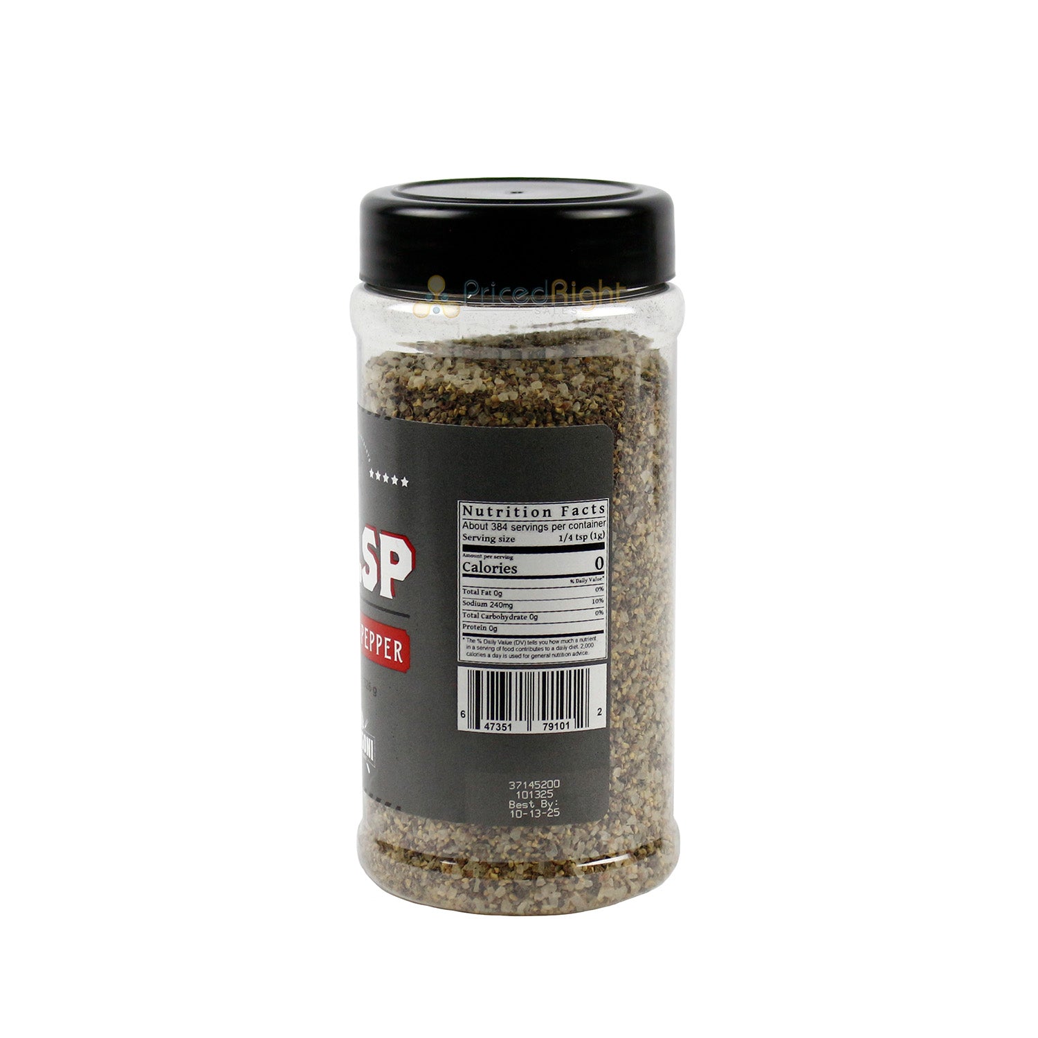 Frugoni Texas Salt & Pepper The Perfect Simple Blend Of Sea Salt & Pepper 11 oz